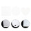 200pcs Blank Acrylic Keychains Key Pendants 10