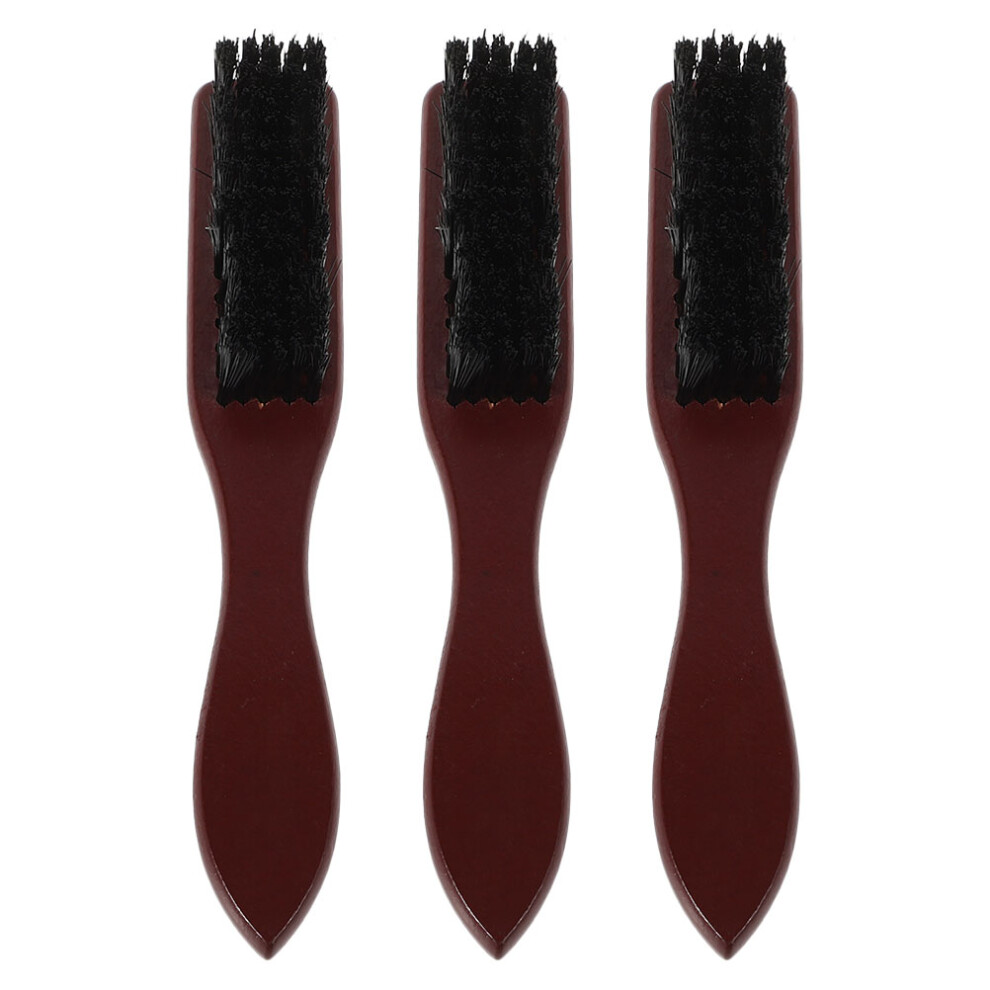 Iplusmile 3Pcs Beard Cleaning Brush For Men Wooden Barber Scrub Hair Brush