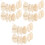 108pcs Wooden Easter Egg Ornaments Unfinished Decor 5
