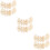 108pcs Wooden Easter Egg Ornaments Unfinished Decor 11