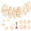 108pcs Wooden Easter Egg Ornaments Unfinished Decor 2
