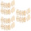 108pcs Wooden Easter Egg Ornaments Unfinished Decor 9