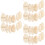 108pcs Wooden Easter Egg Ornaments Unfinished Decor 8