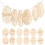 108pcs Wooden Easter Egg Ornaments Unfinished Decor 1