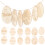 108pcs Wooden Easter Egg Ornaments Unfinished Decor 3