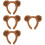 4pcs Bear Ears Headband Cosplay Costume Washing Face 9