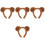 4pcs Bear Ears Headband Cosplay Costume Washing Face 5