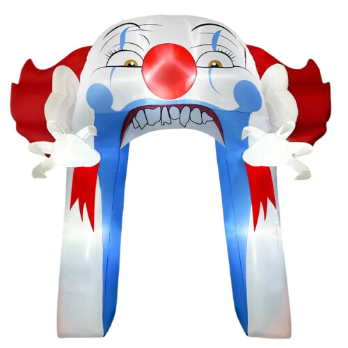 Halloween Clown Arch Inflatable with LED Lights