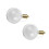 2pcs Clear Fillable Heart Shaped Ball Sublimation Ornament 6