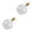 2pcs Clear Fillable Heart Shaped Ball Sublimation Ornament 4