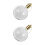 2pcs Clear Fillable Heart Shaped Ball Sublimation Ornament 10