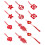 96pcs Spring Festival Felt Hanging Decors Diy 11