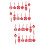 96pcs Spring Festival Felt Hanging Decors Diy 7
