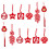 96pcs Spring Festival Felt Hanging Decors Diy 1