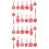 96pcs Spring Festival Felt Hanging Decors Diy 5