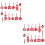 96pcs Spring Festival Felt Hanging Decors Diy 6