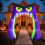 10FT Giant Owl Halloween Inflatable Archway with LED Lights 6