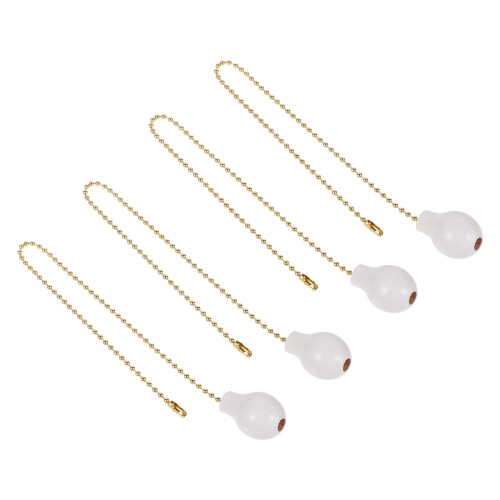 8pcs 12inch Wooden Gourd Shape Fan Pull Chains