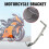 Gothic - Litet motorcykelstöd Fotsida Kickstöd 3