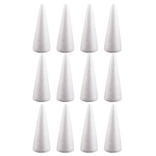 48pcs Solid Polystyrene DIY Christmas Ornaments Craft Cones