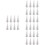 48pcs Solid Polystyrene DIY Christmas Ornaments Craft Cones 8