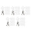 300pcs Blank Acrylic Key Tags with Split Rings for Labeling 7