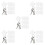 300pcs Blank Acrylic Key Tags with Split Rings for Labeling 4