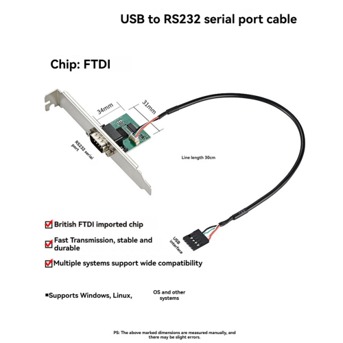 Chip de porta serial USB RS232 pode consertar chapa de ferro industrial 1