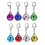 192pcs Electroplated Bell Keychain Pendants 2