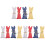 12pcs Rustic Easter Bunny Fabric Ornament Doll 4