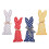 12pcs Rustic Easter Bunny Fabric Ornament Doll 2