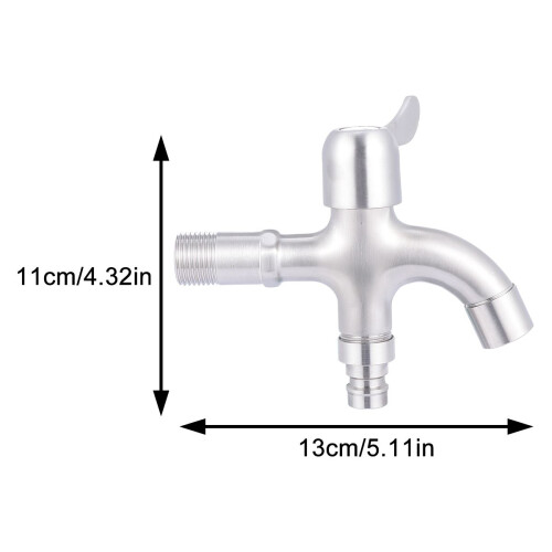 Robinet Inox Multifonction Argenté Pour -Linge Maison 1