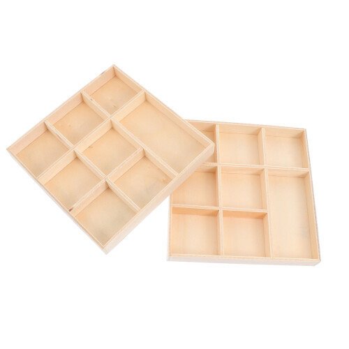 16pcs DIY Wooden Storage Boxes Christmas Gift Boxes 1