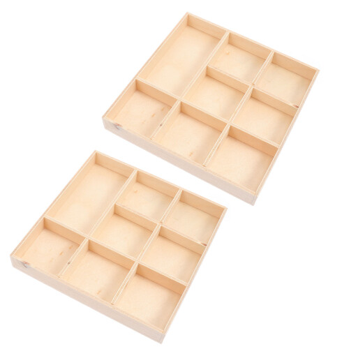 16pcs DIY Wooden Storage Boxes Christmas Gift Boxes 2
