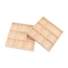 16pcs DIY Wooden Storage Boxes Christmas Gift Boxes