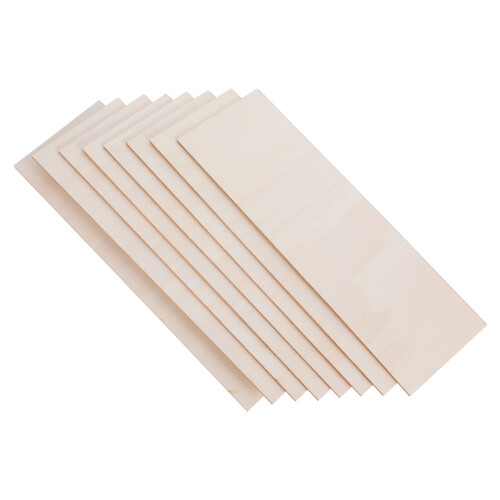 32pcs Wood Sheets for Crafts Unfinished Thin Boards