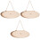 3pcs Unfinished Wood Plaque Oval Board Decor 5