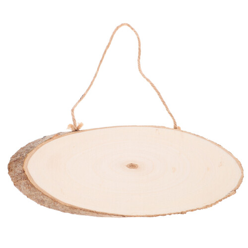 3pcs Unfinished Wood Plaque Oval Board Decor 2