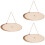 3pcs Unfinished Wood Plaque Oval Board Decor 8