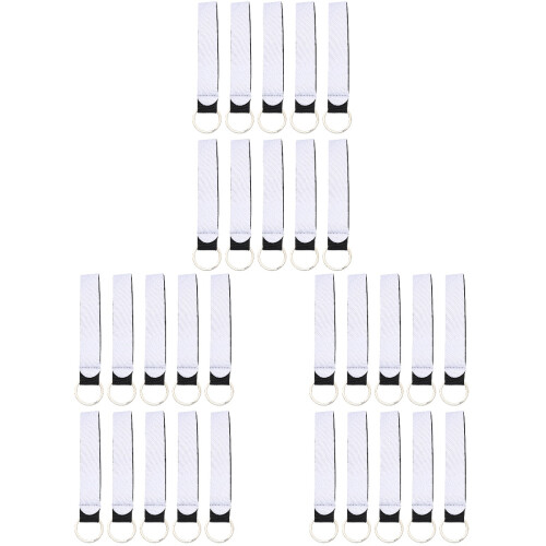 30pcs Sublimation Blank Wrist Lanyard DIY Printable 1