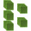 20St Kunstgras Tegels Groen Plastic Voor Creatief Decor 10