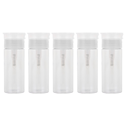 5pcs Nail Polish Remover Pump Dispenser Bottles
