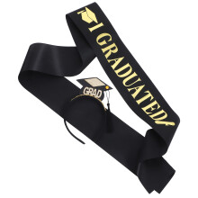 5sets Graduation Sash Grad Shoulder Strap Hair Hoop Photo Prop