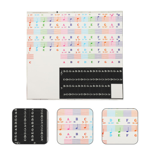 1set Beginner Piano Keyboard Stickers Adhesive 2