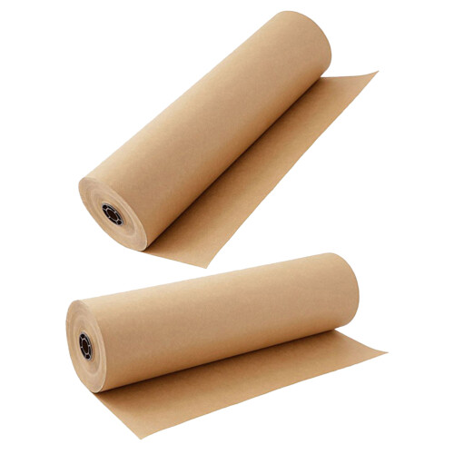 2 Rolls Kraft Wrapping Paper for Gift and Flower Packing 2