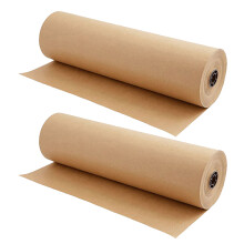 2 Rolls Kraft Wrapping Paper for Gift and Flower Packing