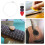 1set Ukulele Care Tools Wool Pick Strings 11