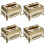 4pcs Acrylic Tissue Box Case Home Table Decor 7