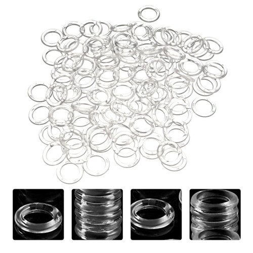 200Pièces Cercles Rideaux Transparent Faciles À Installer 2