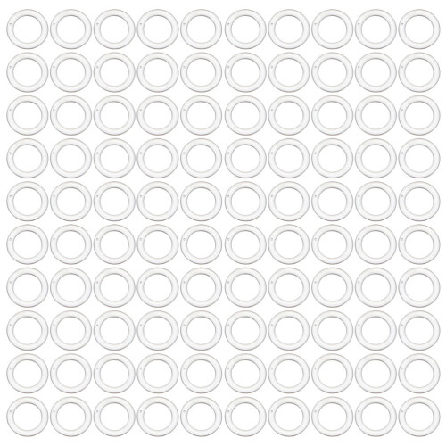 200Pièces Cercles Rideaux Transparent Faciles À Installer